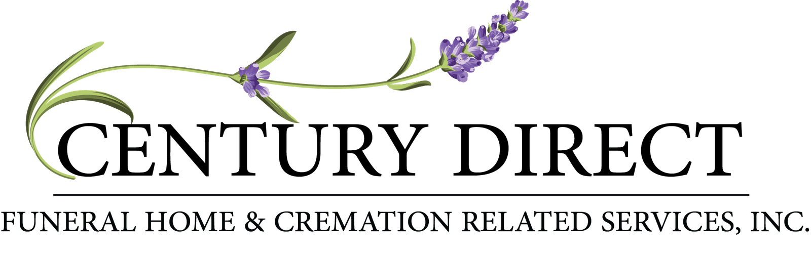 Century Direct | Funeral Home & Cremation Related Services - Logo in Black color